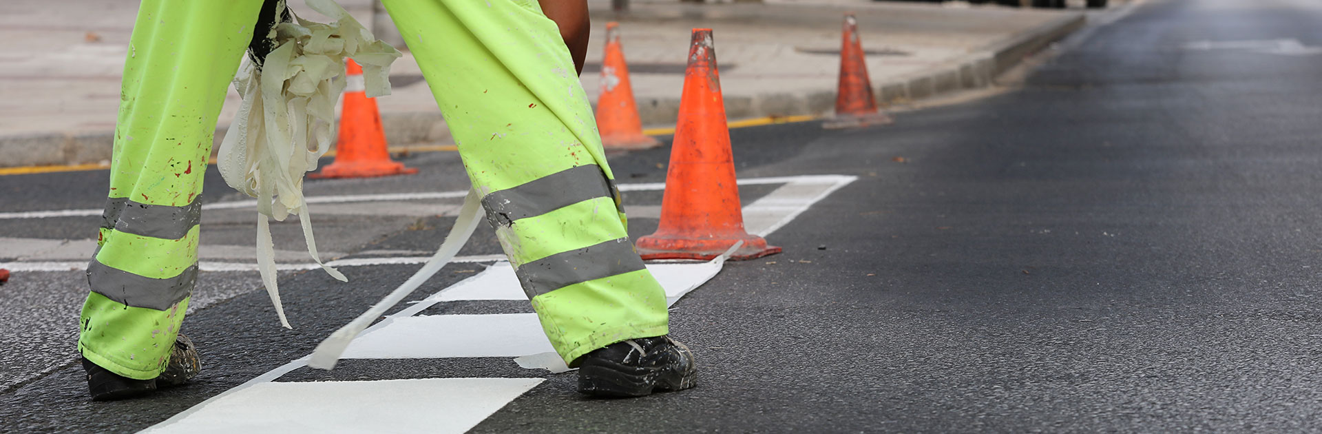 Temporary and Permanent Pavement Markings & Removal Banner