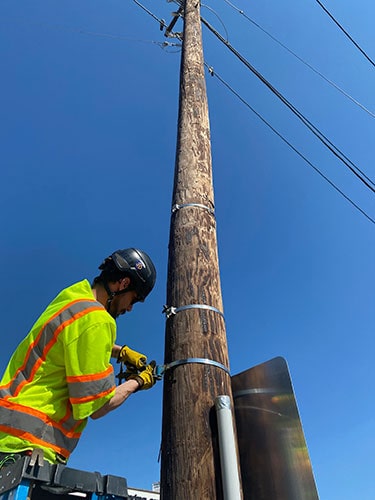 Man Working on the Banding